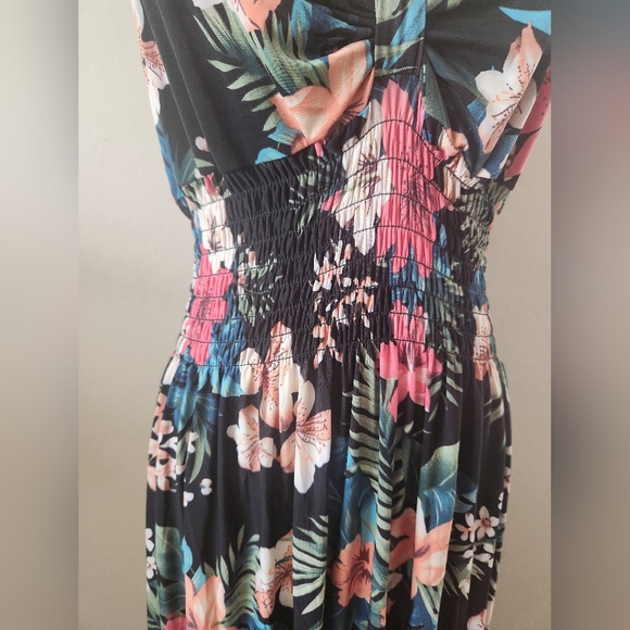 NWT Mira Luxe Cherry Blossom Maxi Dress L/XL - Picture 2 of 7